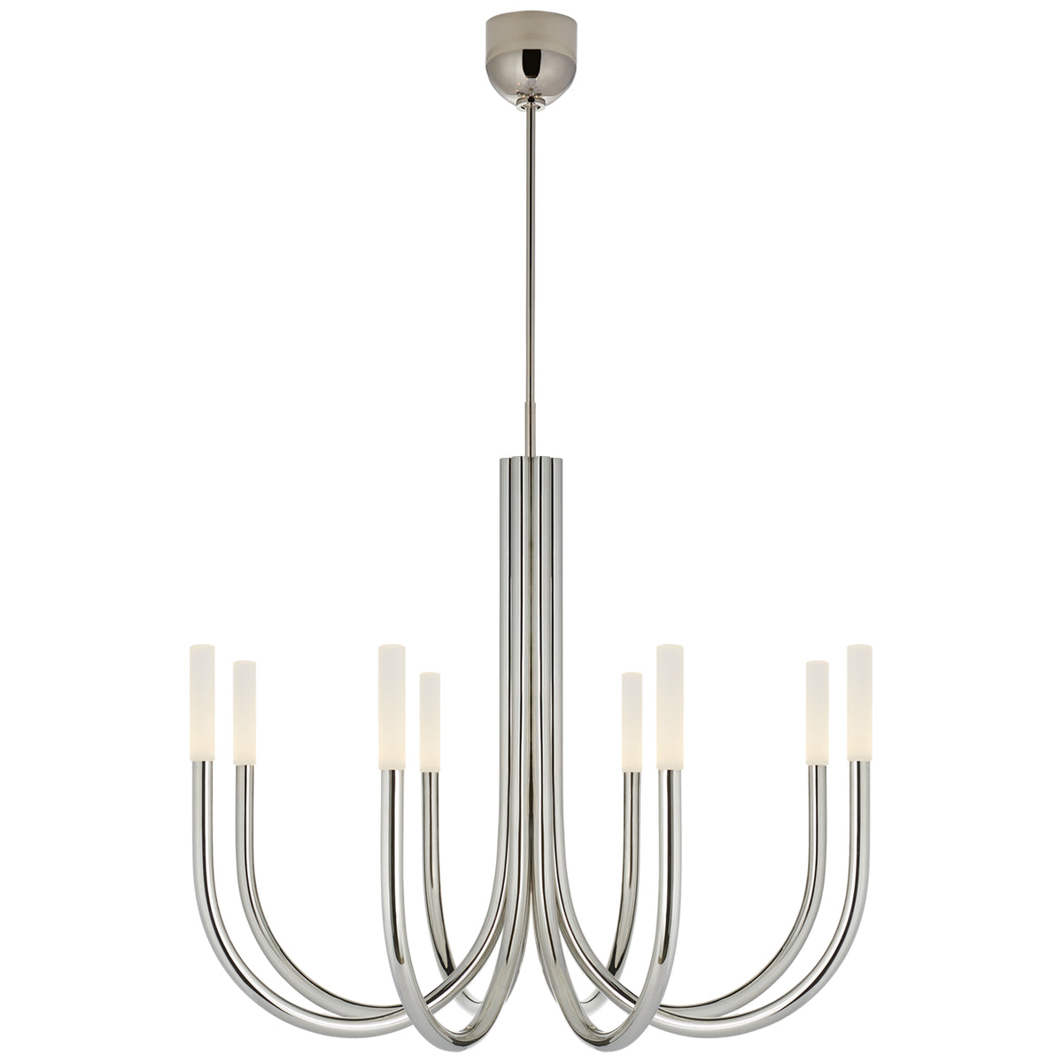 Rousseau LED Chandelier in Polished Nickel