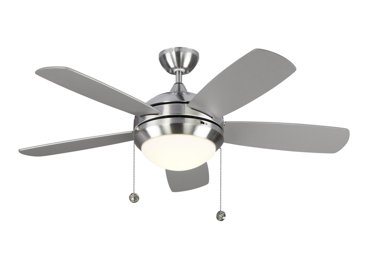 Discus 44" Ceiling Fan in Brushed Steel