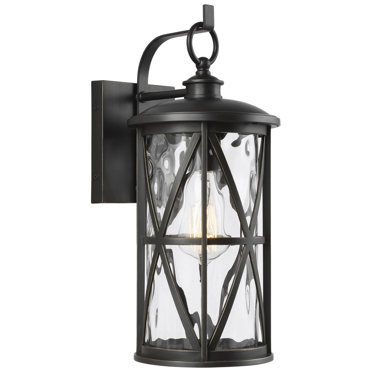 Millbrooke One Light Outdoor Wall Lantern in Antique Bronze