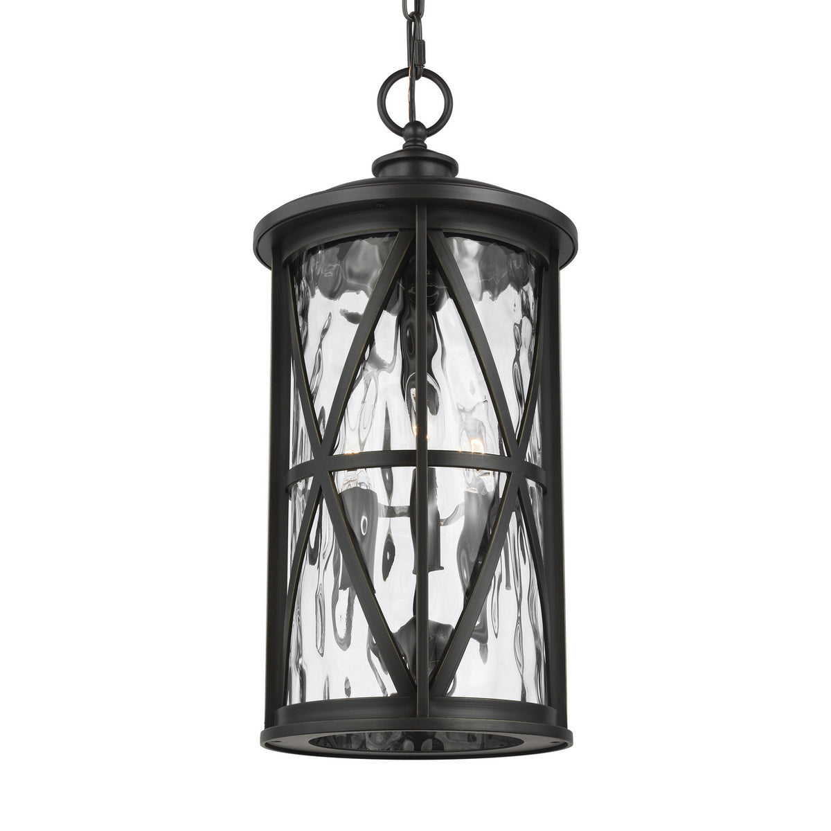 Millbrooke Three Light Outdoor Pendant in Antique Bronze