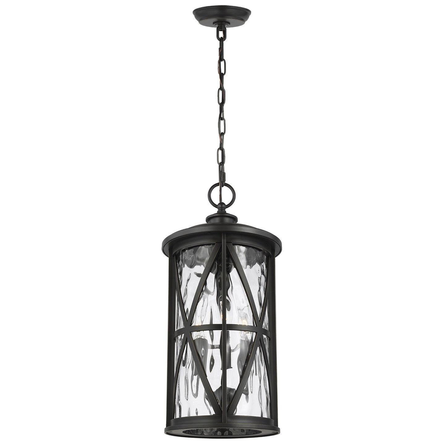 Millbrooke Three Light Outdoor Pendant in Antique Bronze