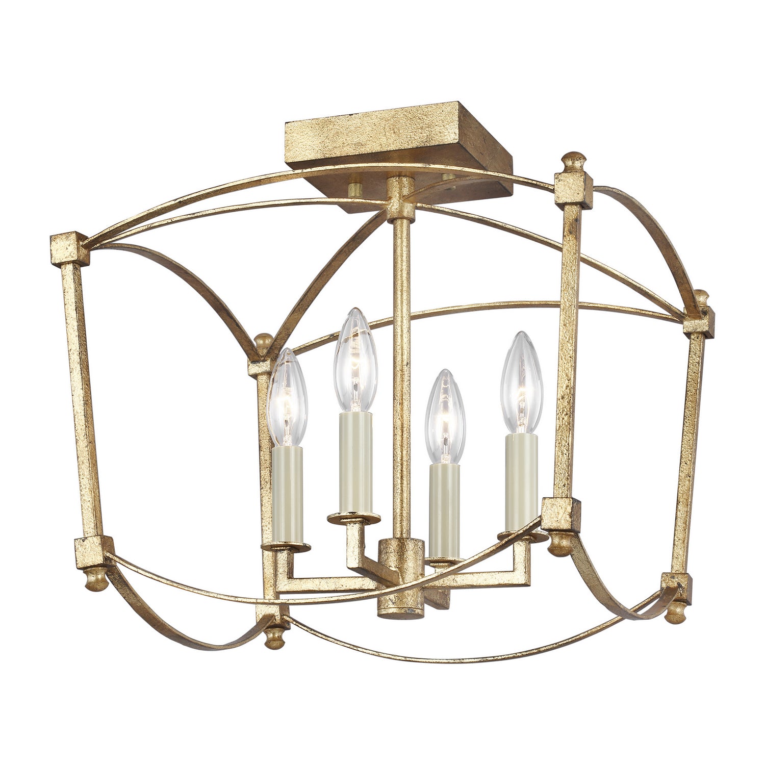 Thayer Four Light Semi-Flush Mount