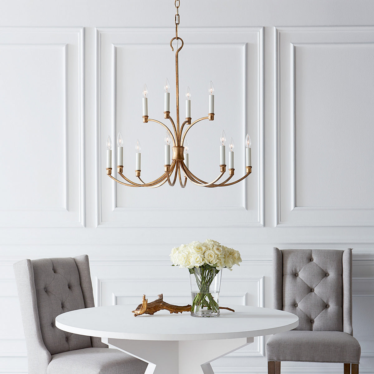 Westerly 12 Light Chandelier in Antique Gild