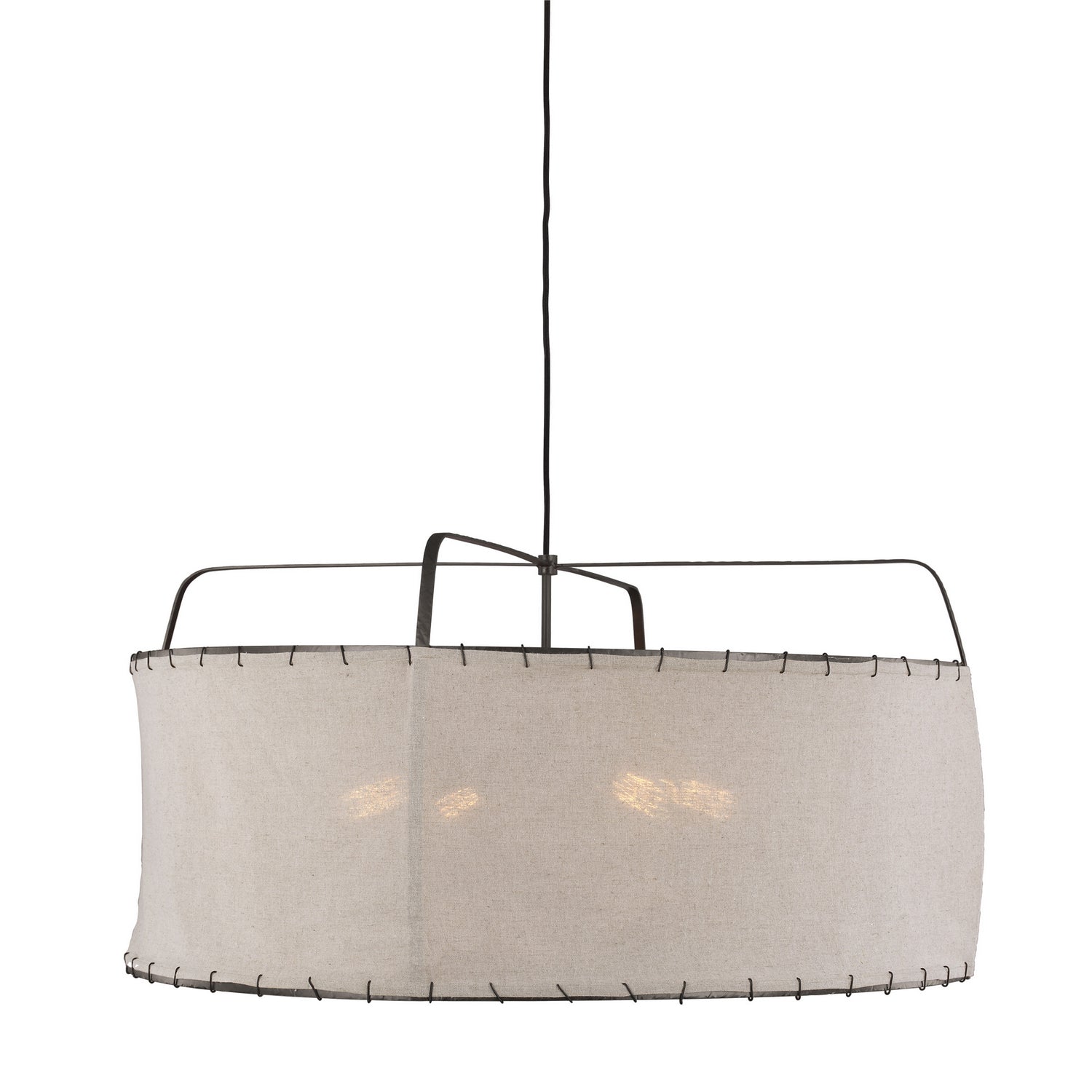 Dunne Four Light Pendant in Aged Iron