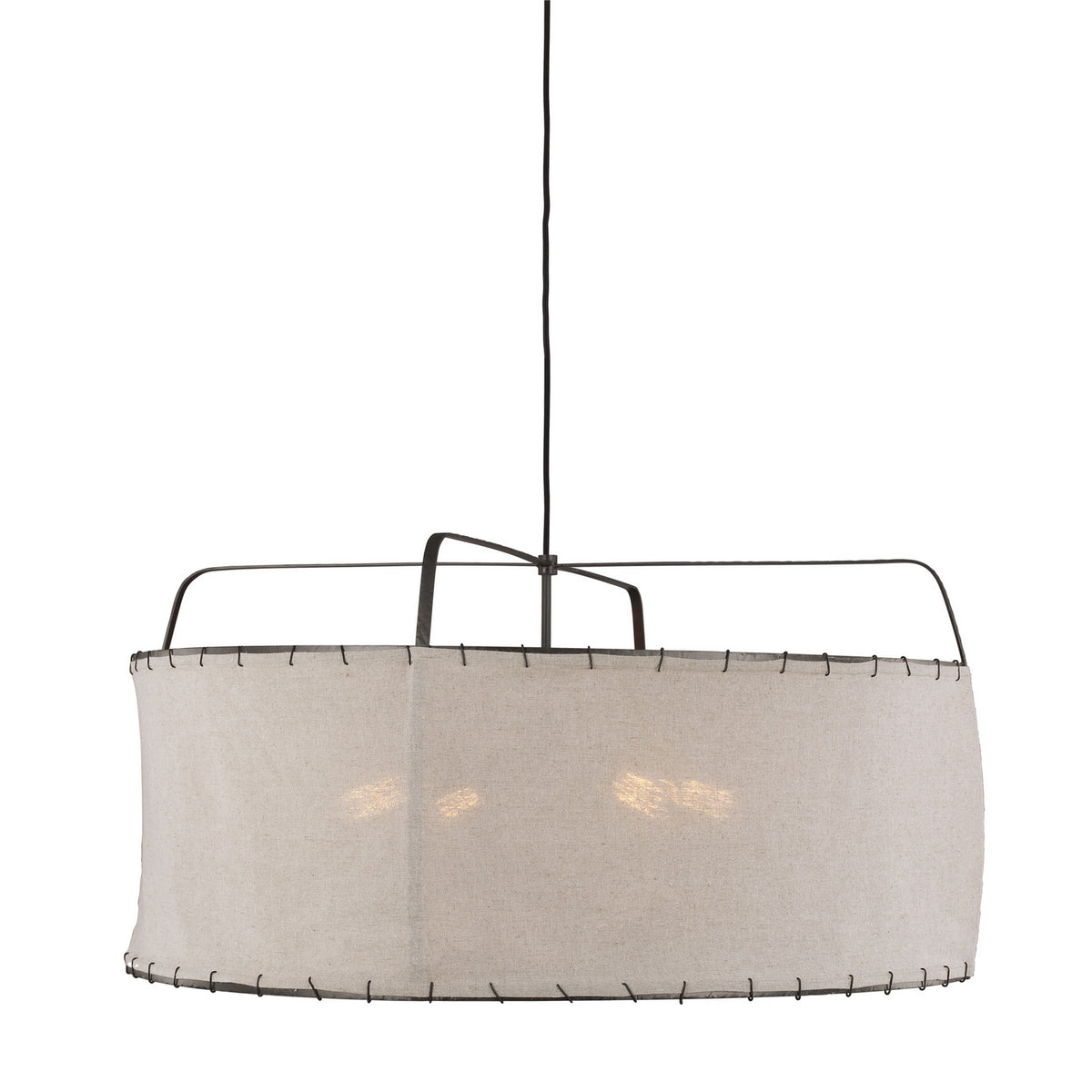 Dunne Four Light Pendant in Aged Iron