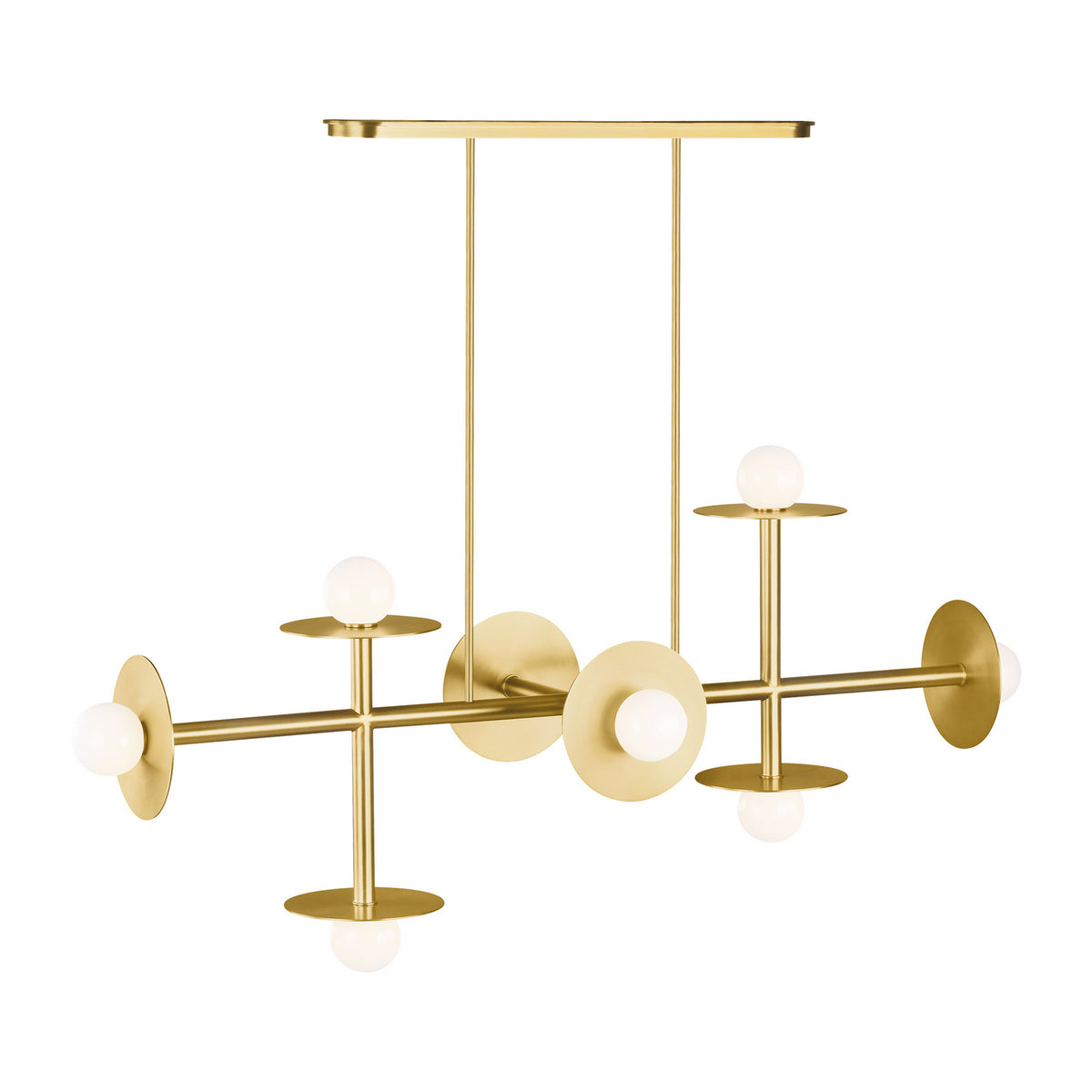 Nodes Eight Light Linear Chandelier