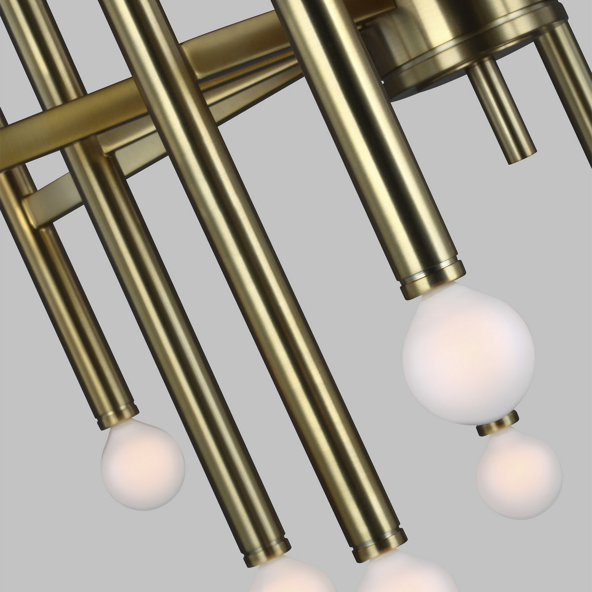 Beckham Modern 24 Light Chandelier in Burnished Brass