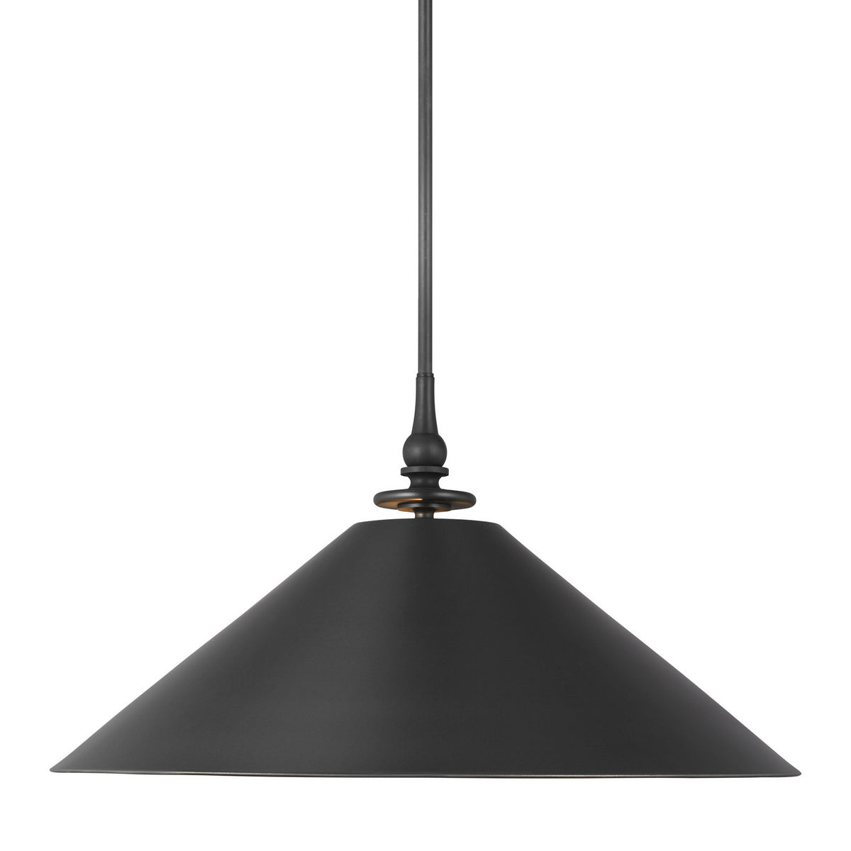 Capri One Light Pendant in Aged Iron