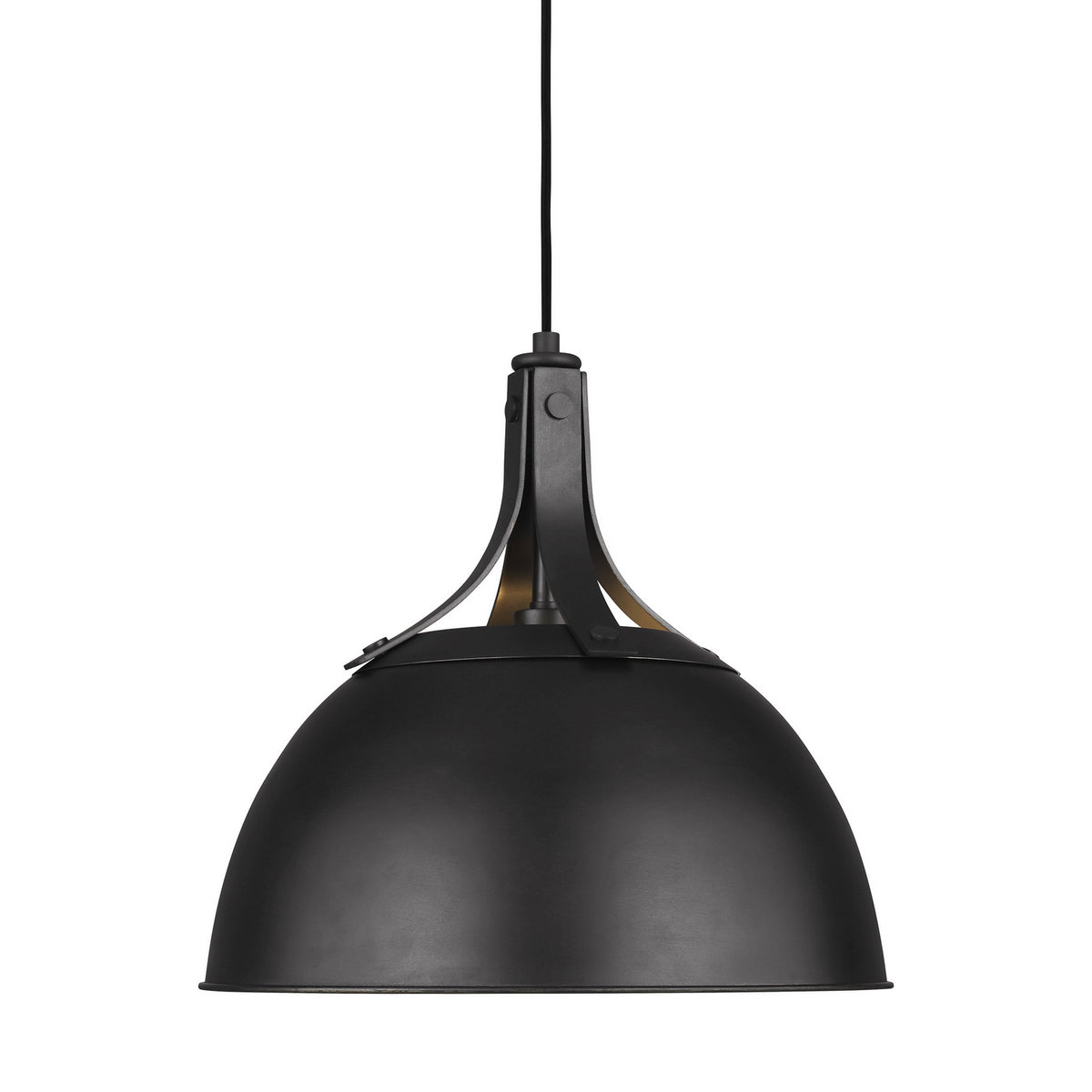 Logan One Light Pendant in Aged Iron