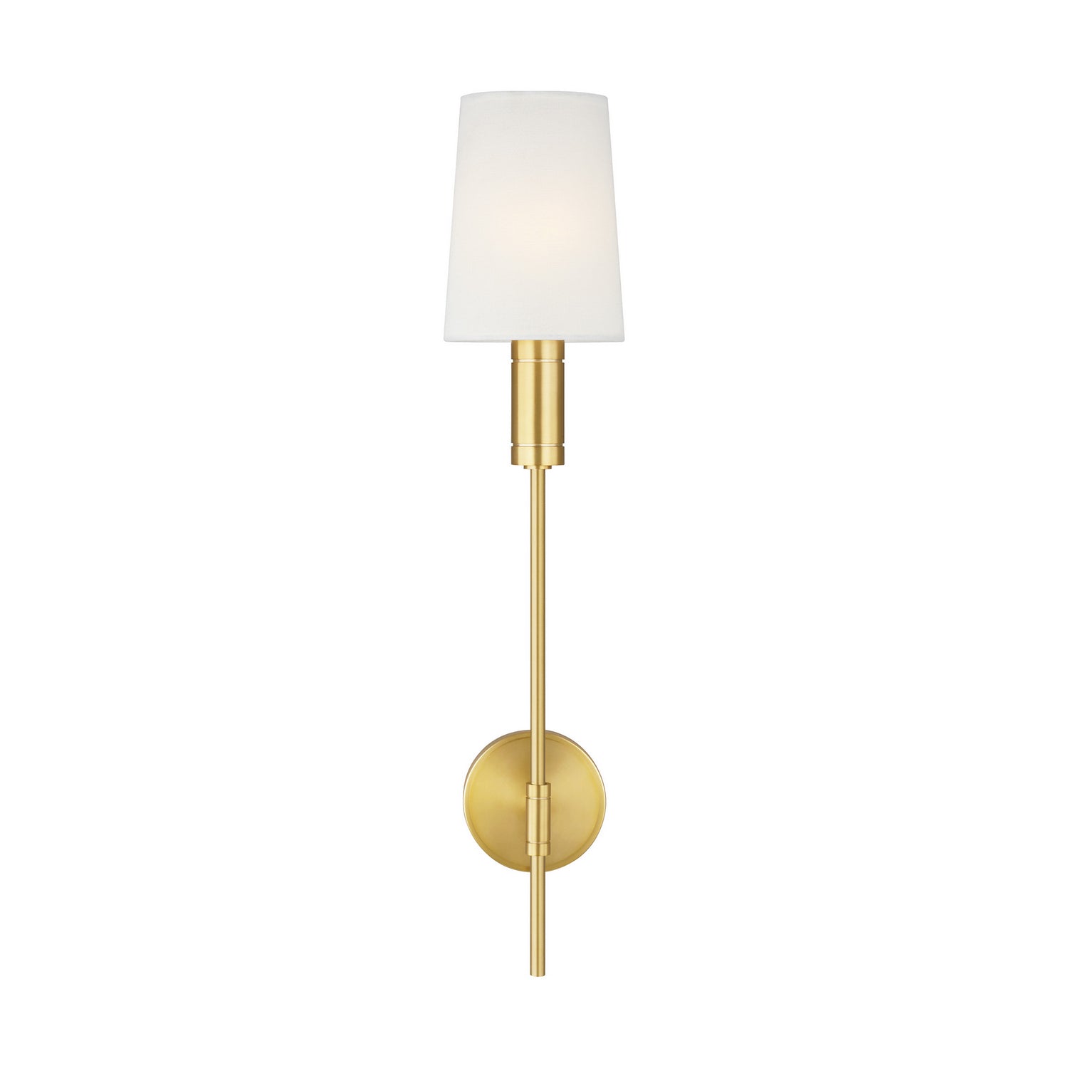 Beckham Modern One Light Wall Sconce in Burnished Brass