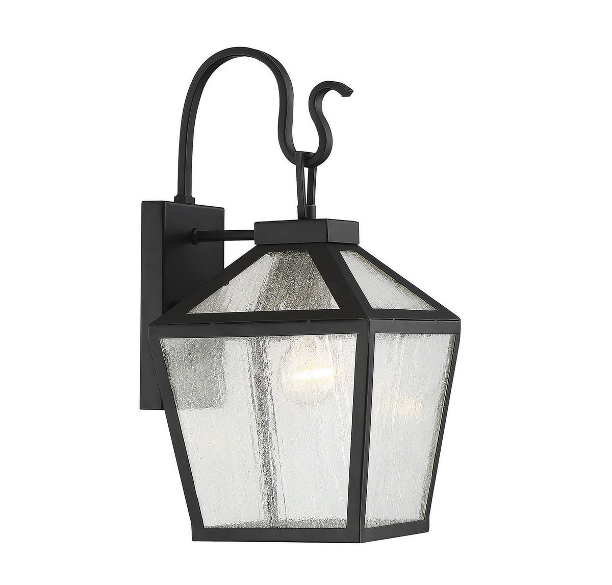 Woodstock One Light Wall Mount in Black
