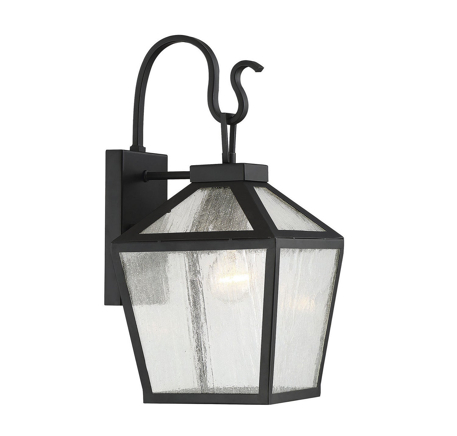 Woodstock One Light Wall Mount in Black
