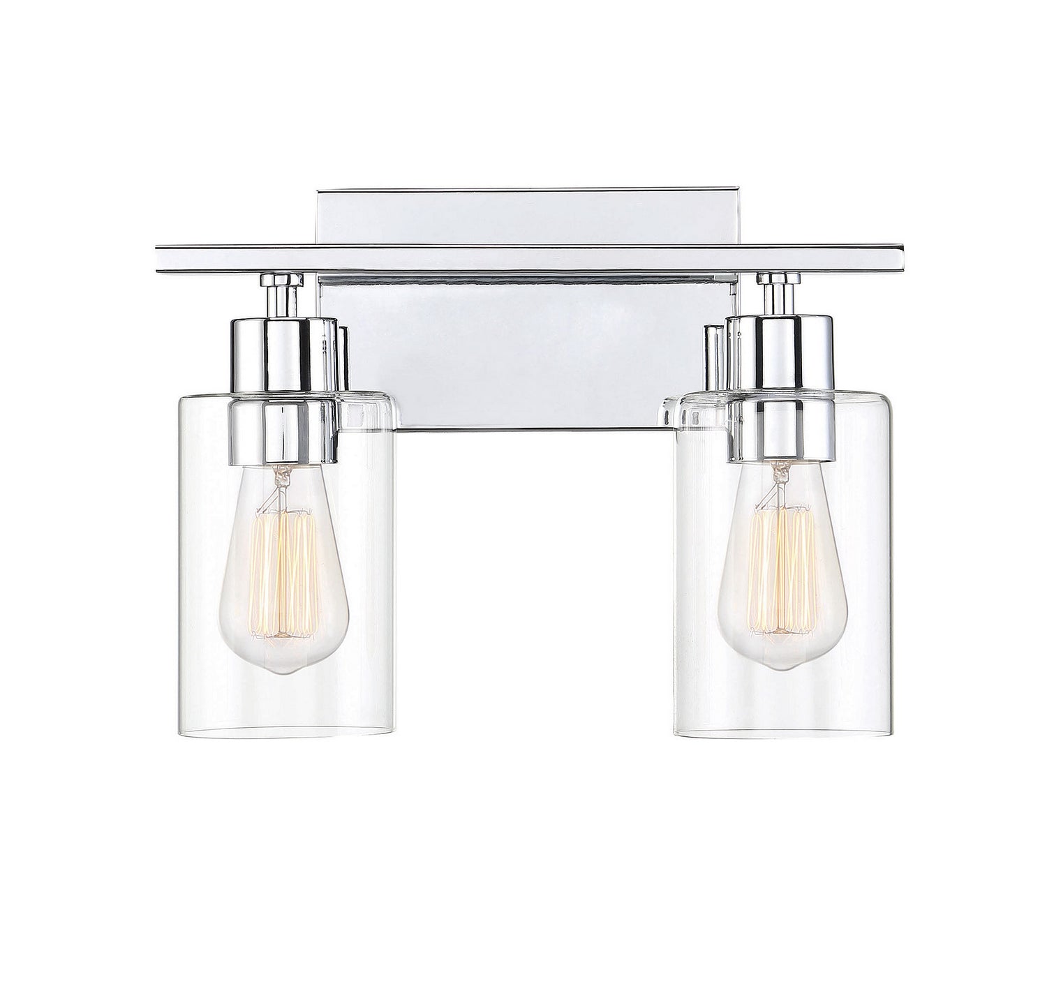 Lambert Two Light Bath Bar in Polished Chrome