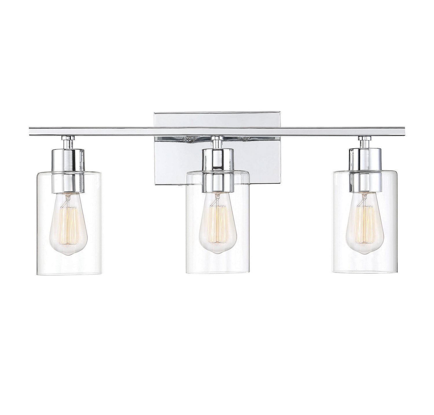 Lambert Three Light Bath Bar in Polished Chrome