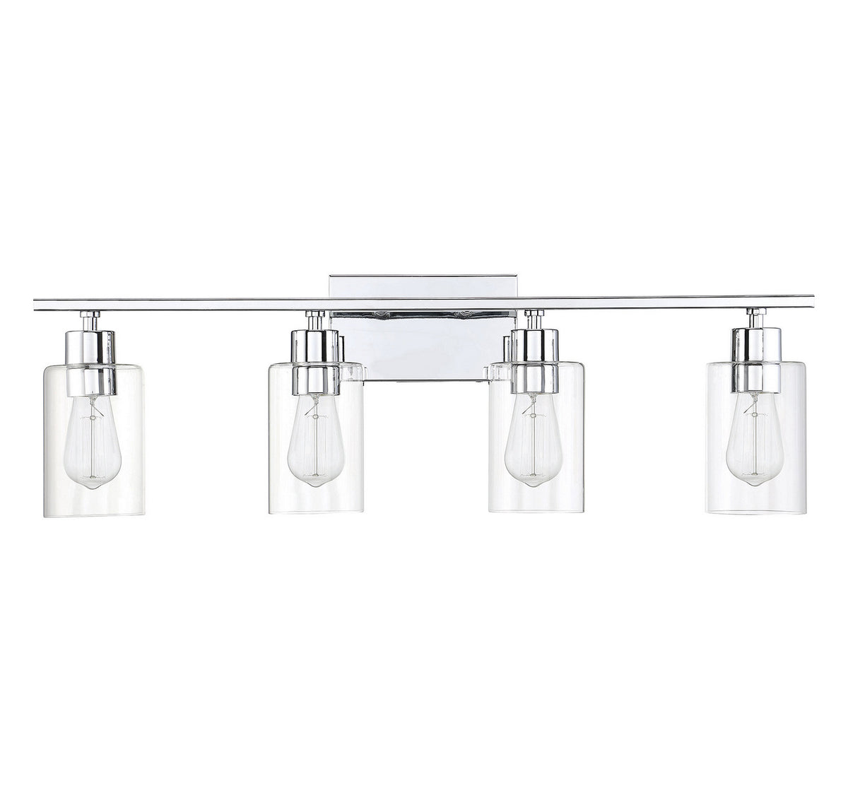 Lambert Four Light Bath Bar in Polished Chrome