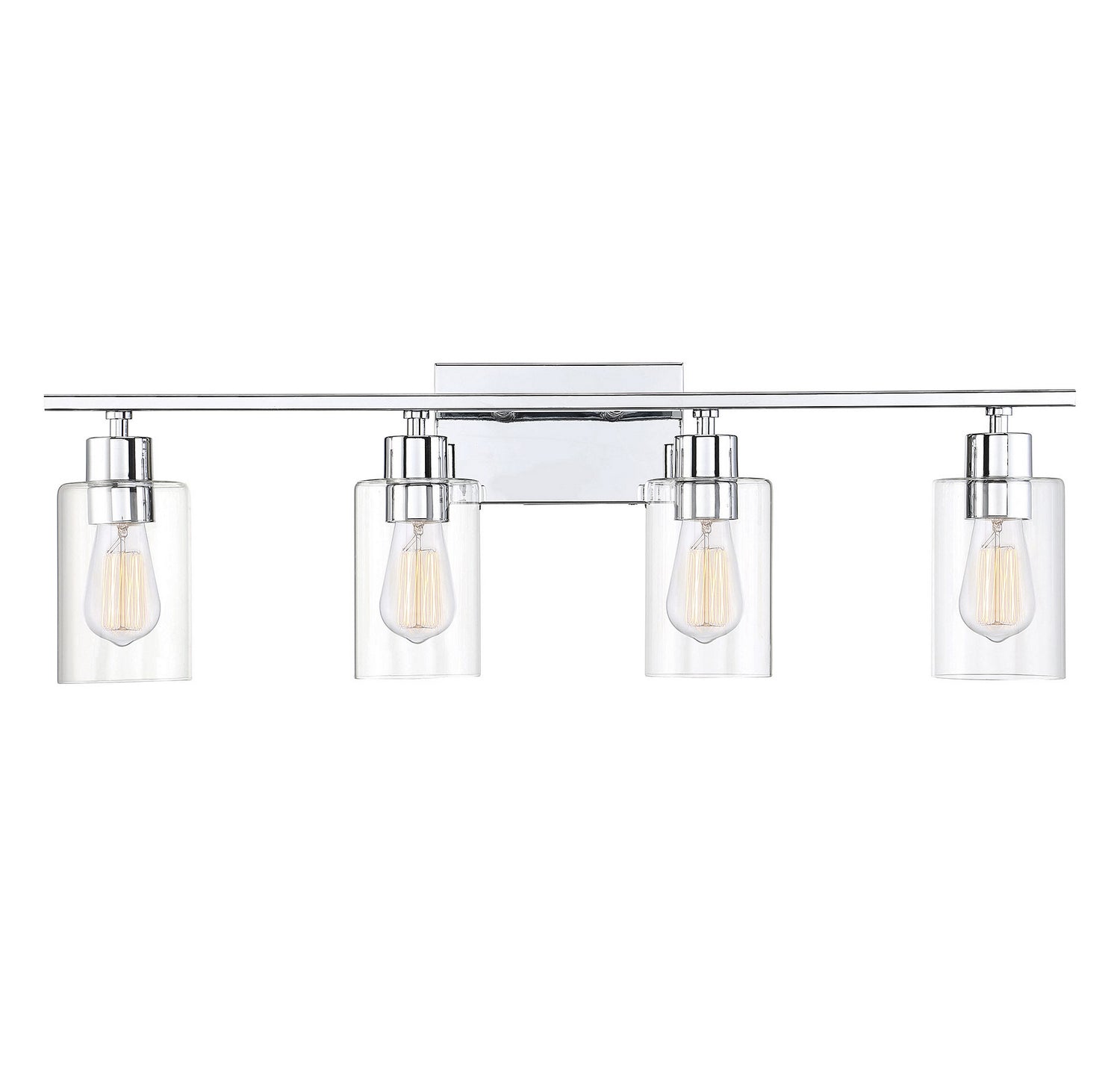 Lambert Four Light Bath Bar in Polished Chrome