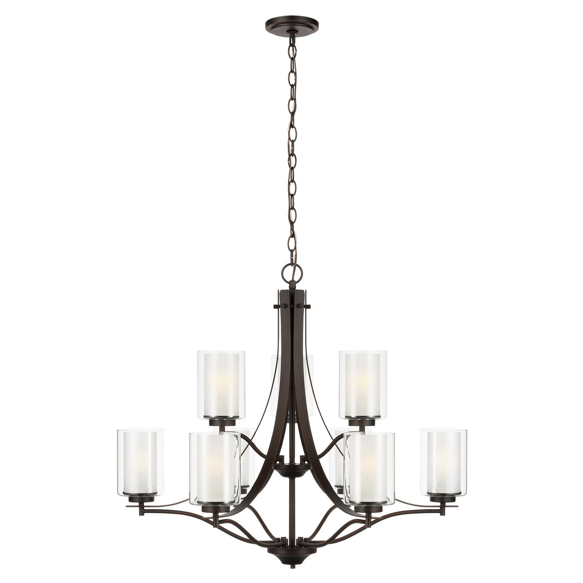 Elmwood Park Nine Light Chandelier