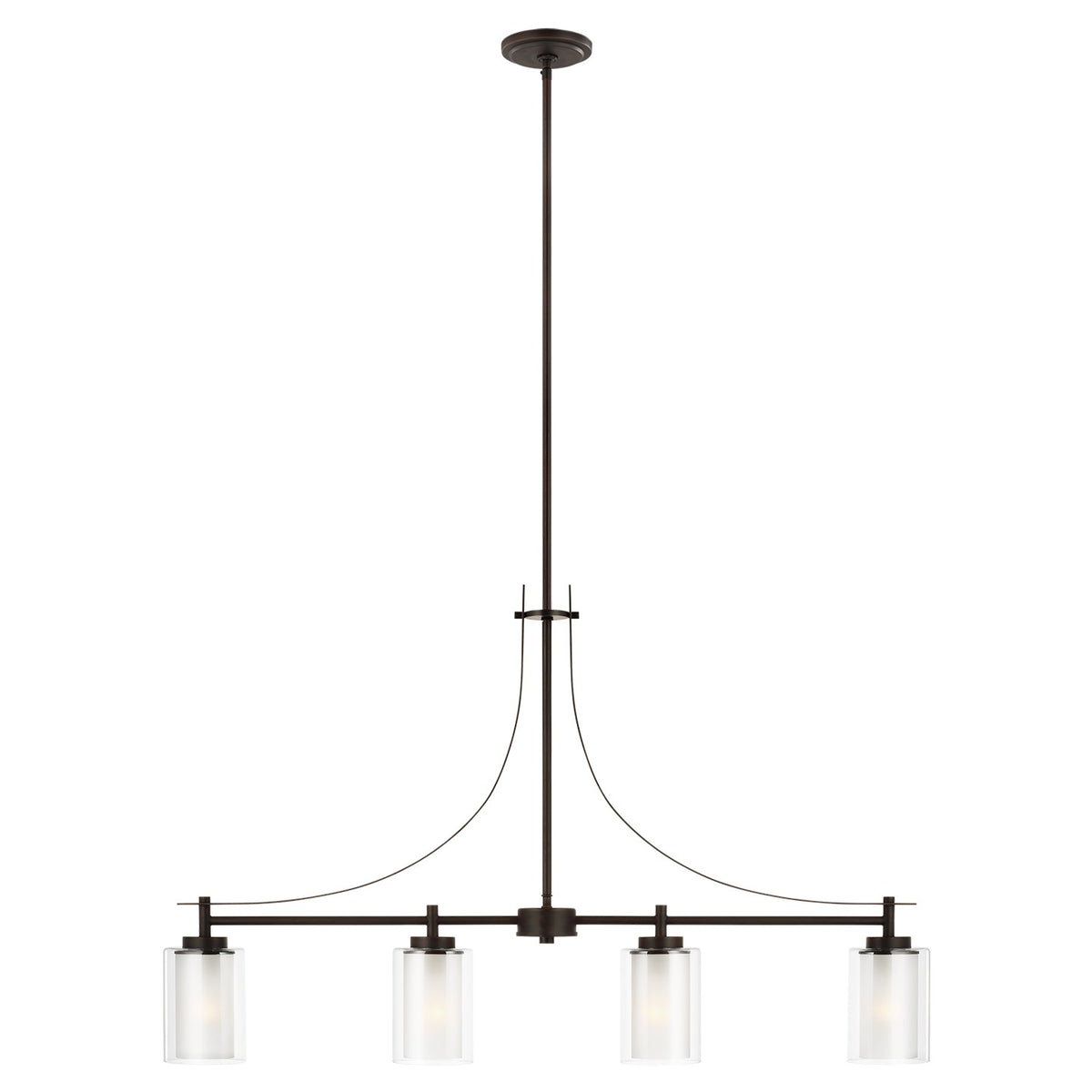 Elmwood Park Four Light Island Pendant