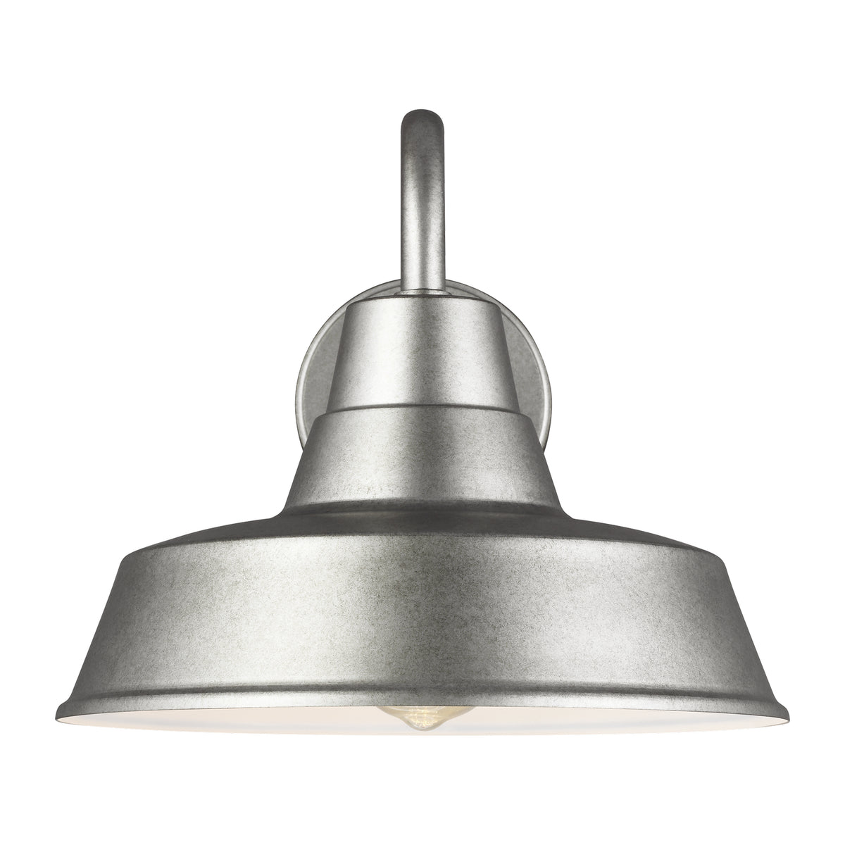 Barn Light One Light Outdoor Wall Lantern in Weathered Pewter