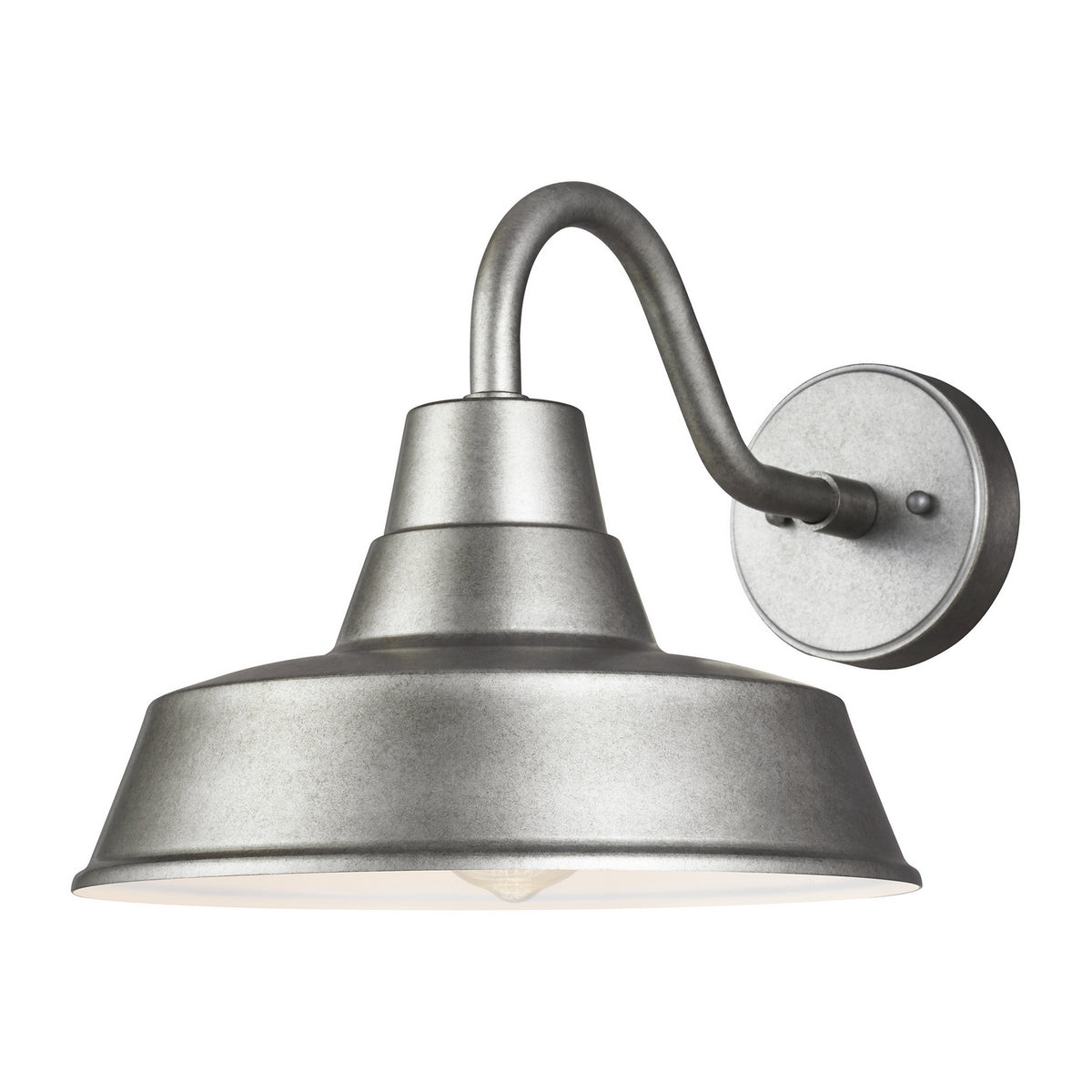 Barn Light One Light Outdoor Wall Lantern in Weathered Pewter