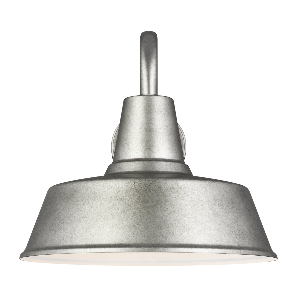 Barn Light One Light Outdoor Wall Lantern in Weathered Pewter