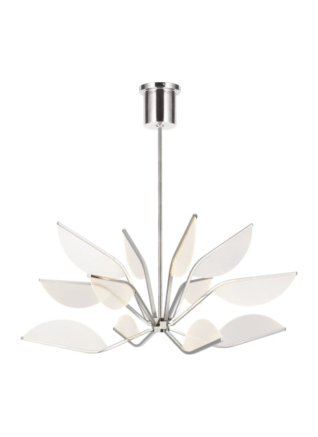 Belterra LED Chandelier in Polished Nickel