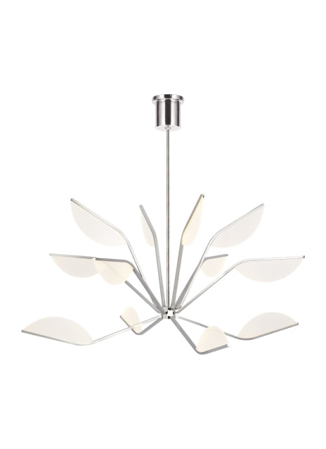 Belterra LED Chandelier in Polished Nickel