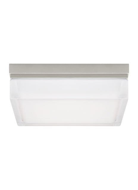 Boxie LED Flush Mount in Satin Nickel