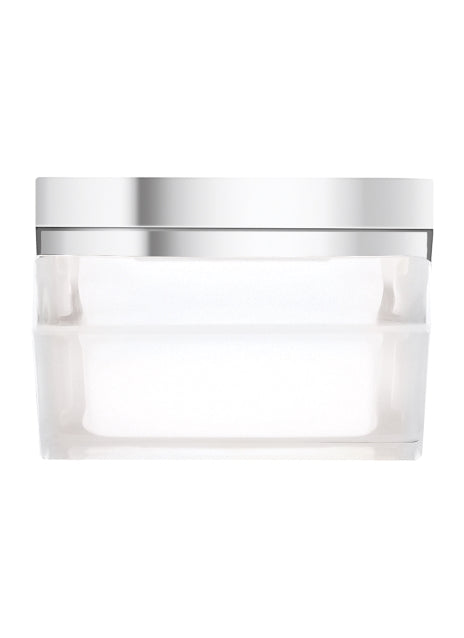 Boxie LED Flush Mount in Chrome