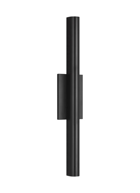 Chara LED Outdoor Wall Lantern in Black