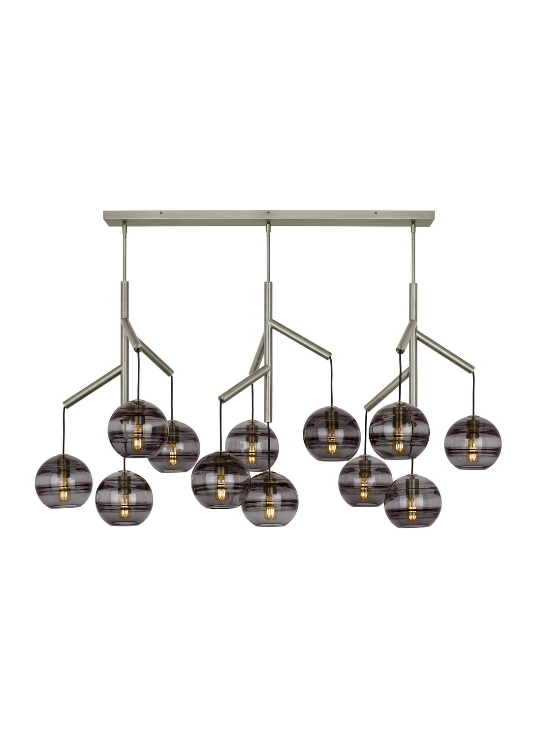Sedona LED Chandelier in Satin Nickel