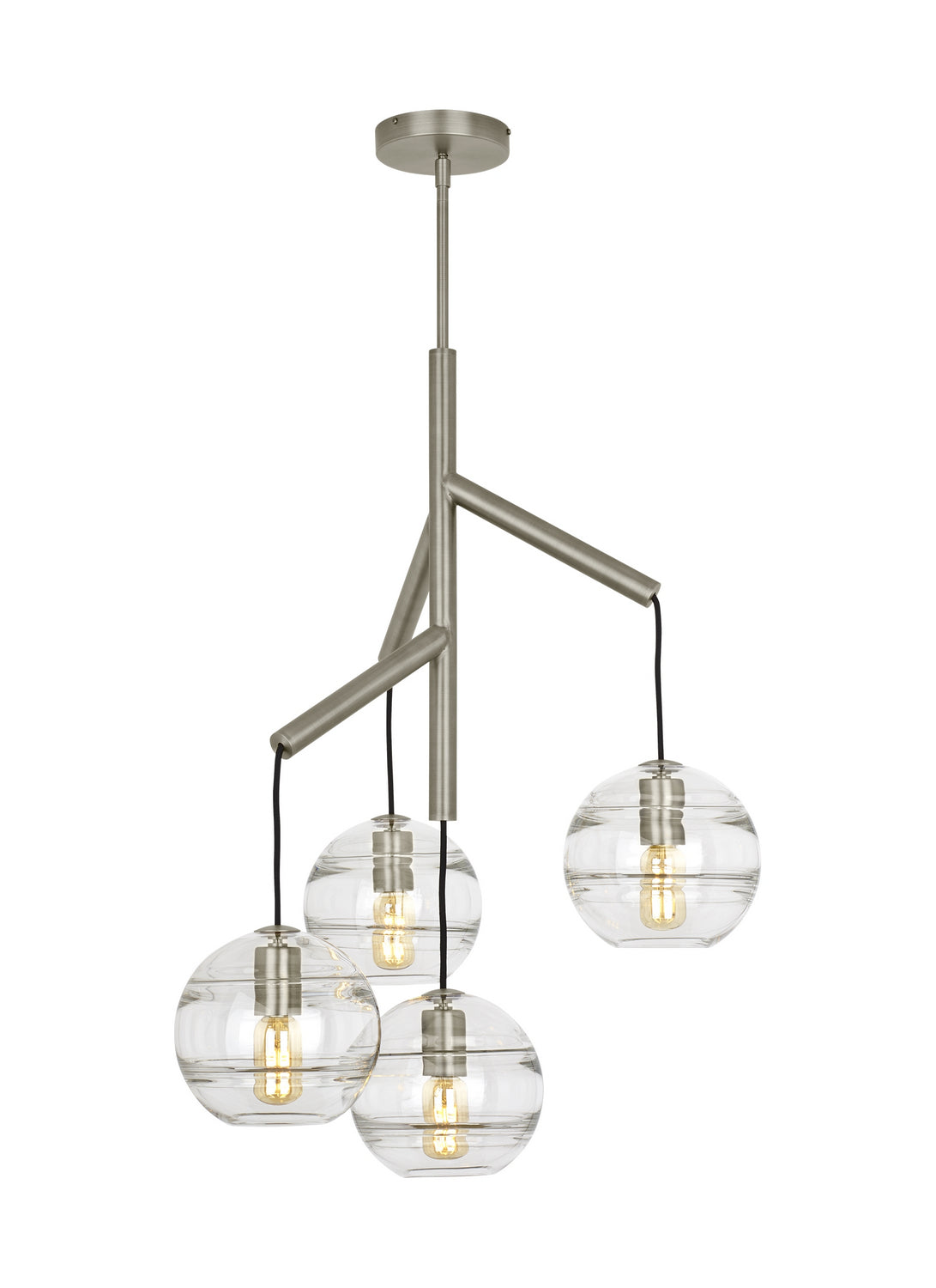 Sedona LED Chandelier in Satin Nickel