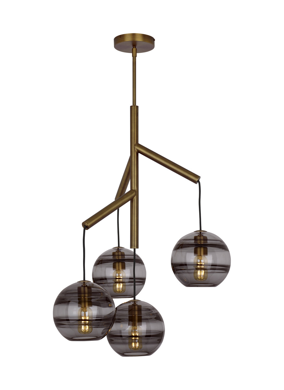 Sedona LED Chandelier in Aged Brass