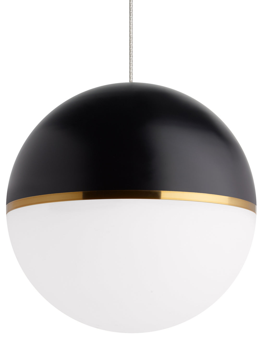 Akova One Light Pendant in Matte Black