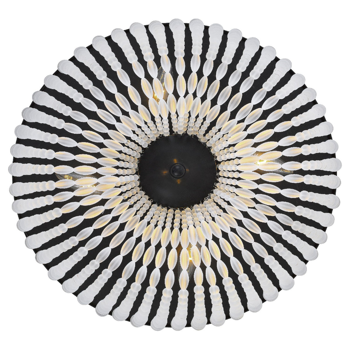 Rylee Four Light Flush Mount in Matte Black