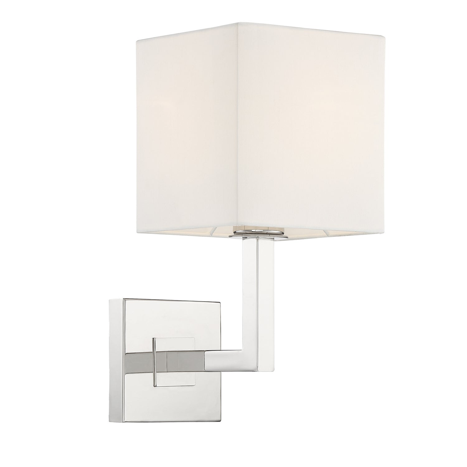 Chatham One Light Wall Sconce in Polished Nickel