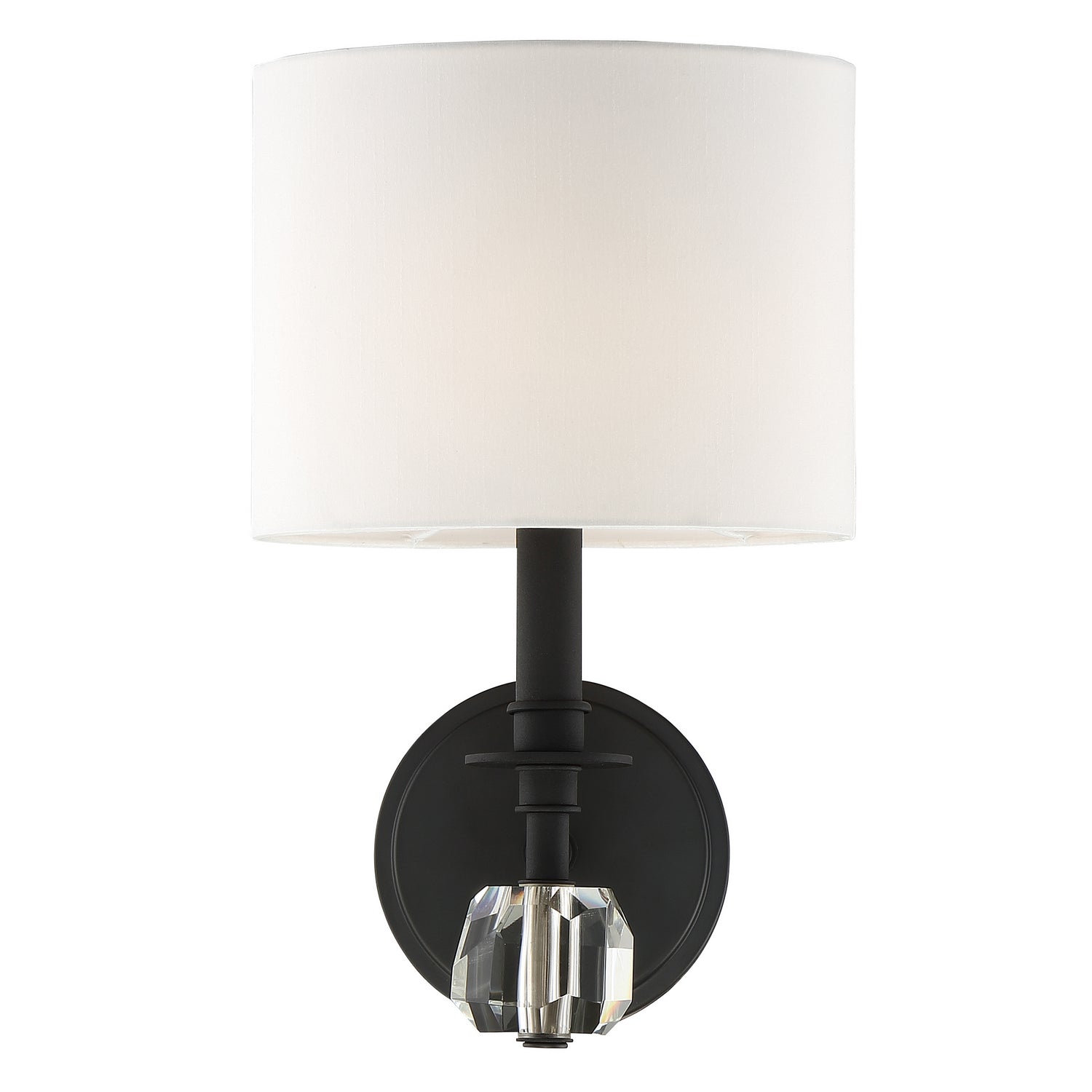Chimes One Light Wall Sconce in Black Forged