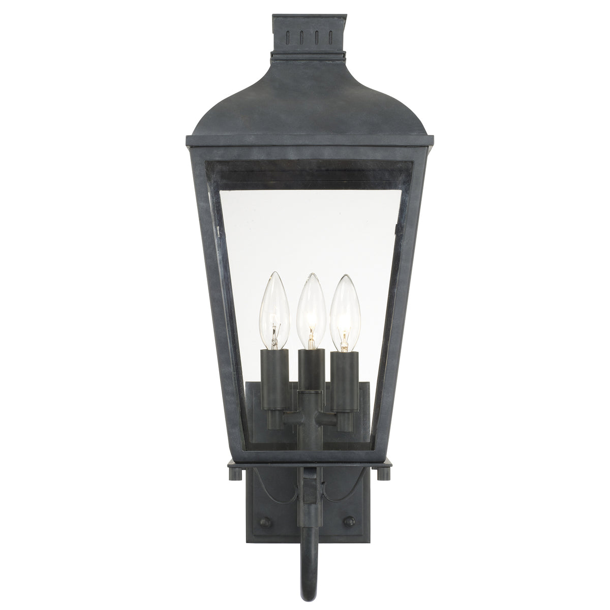 Dumont Three Light Outdoor Wall Sconce in Graphite