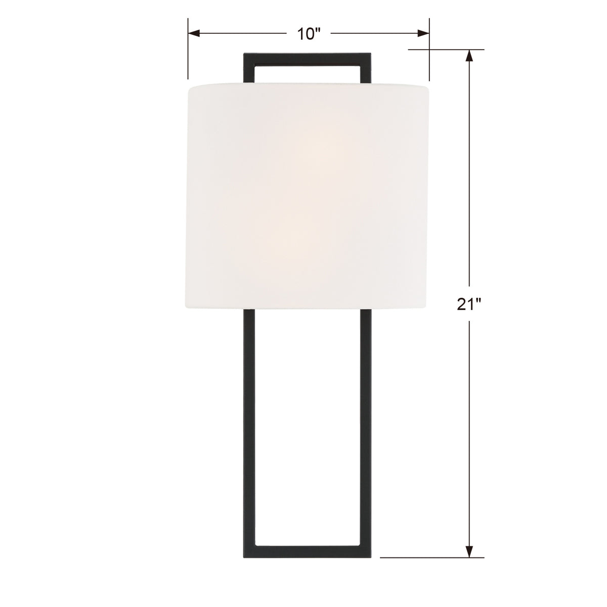 Fremont Two Light Wall Sconce in Black Forged