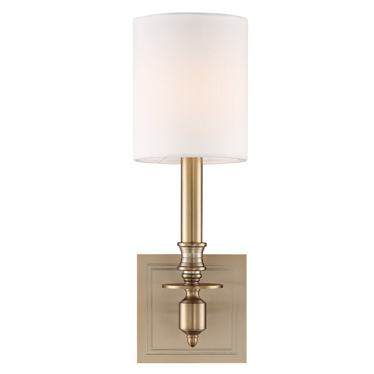 Lloyd One Light Wall Sconce in Aged Brass
