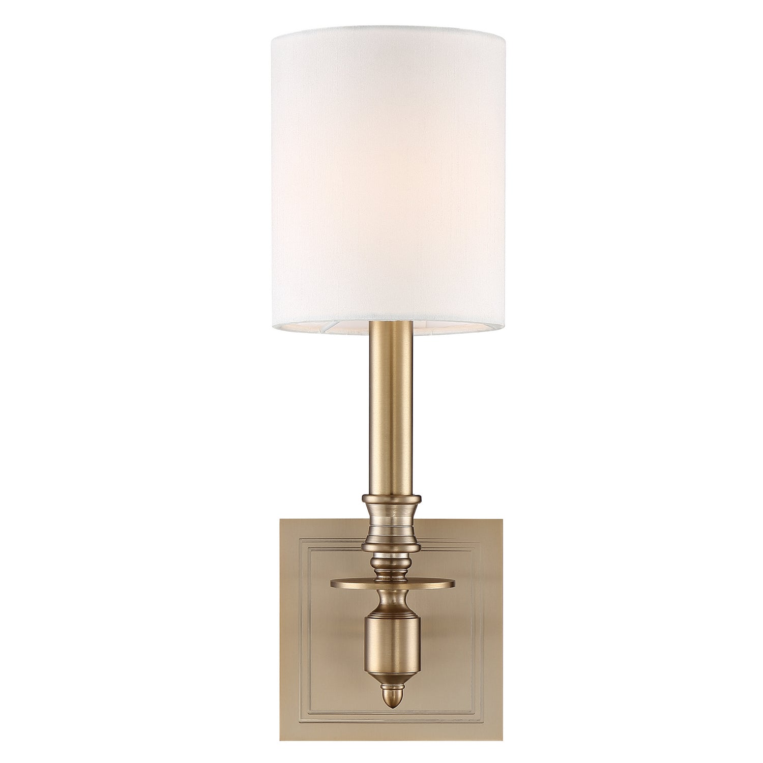 Lloyd One Light Wall Sconce in Aged Brass