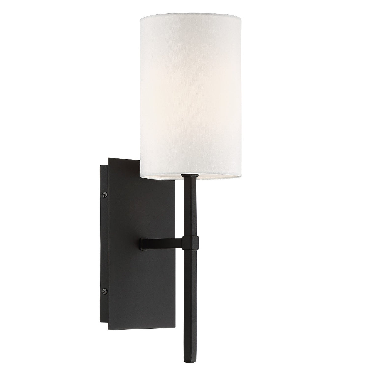 Veronica One Light Wall Sconce in Black Forged