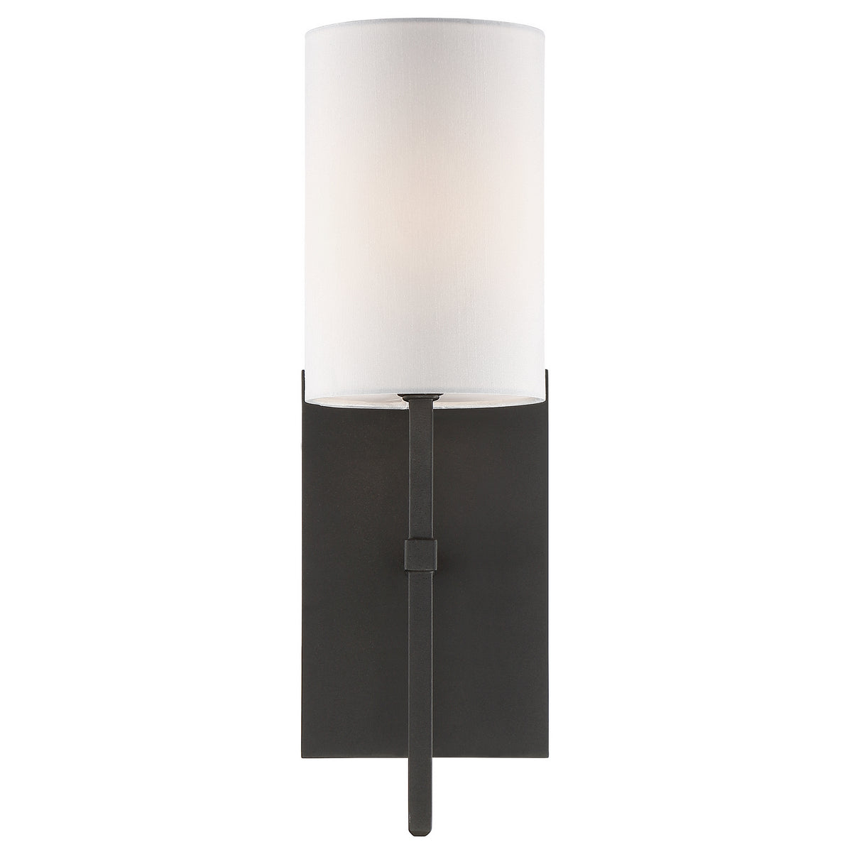 Veronica One Light Wall Sconce in Black Forged