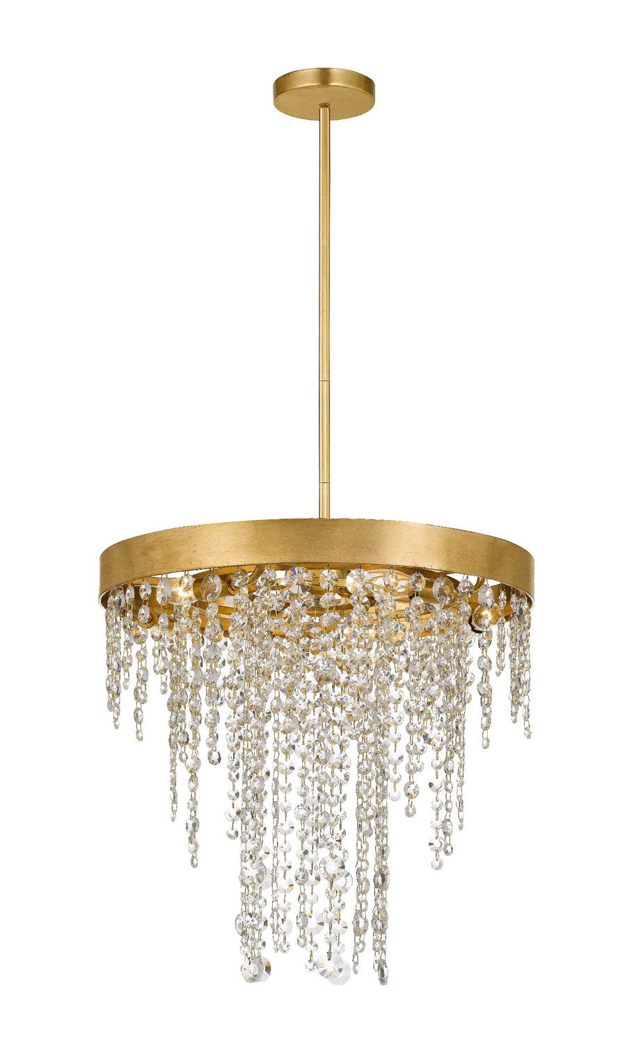 Winham Five Light Chandelier in Antique Gold