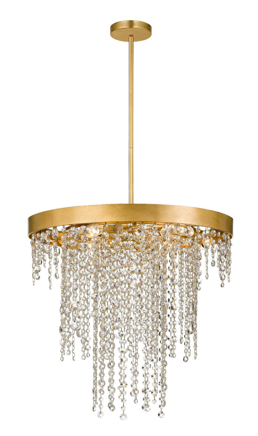 Winham Six Light Chandelier in Antique Gold