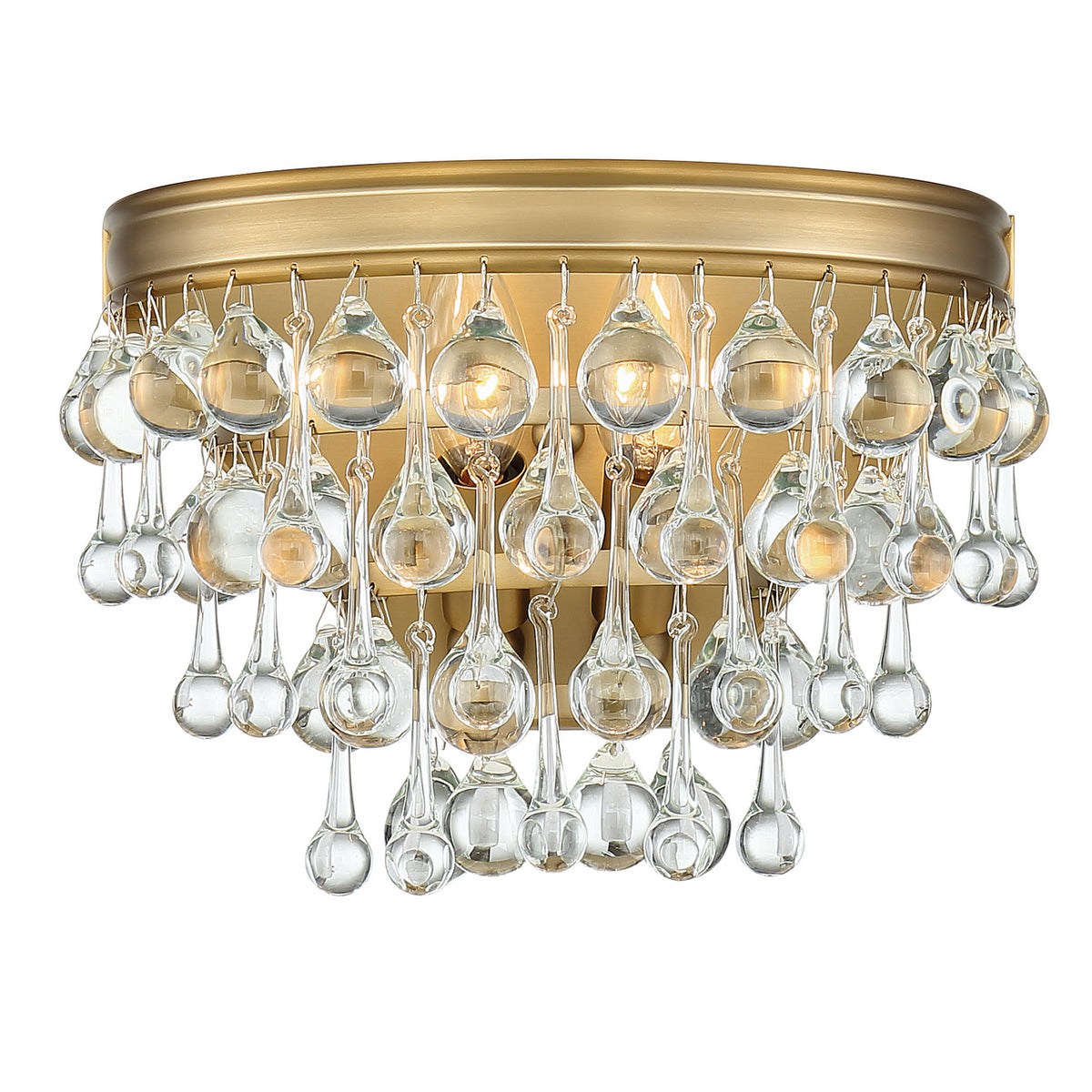 Calypso Two Light Wall Sconce in Vibrant Gold