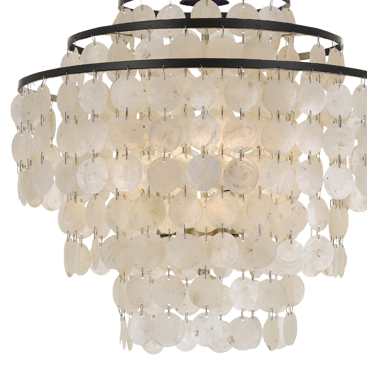 Brielle Four Light Chandelier in Dark Bronze
