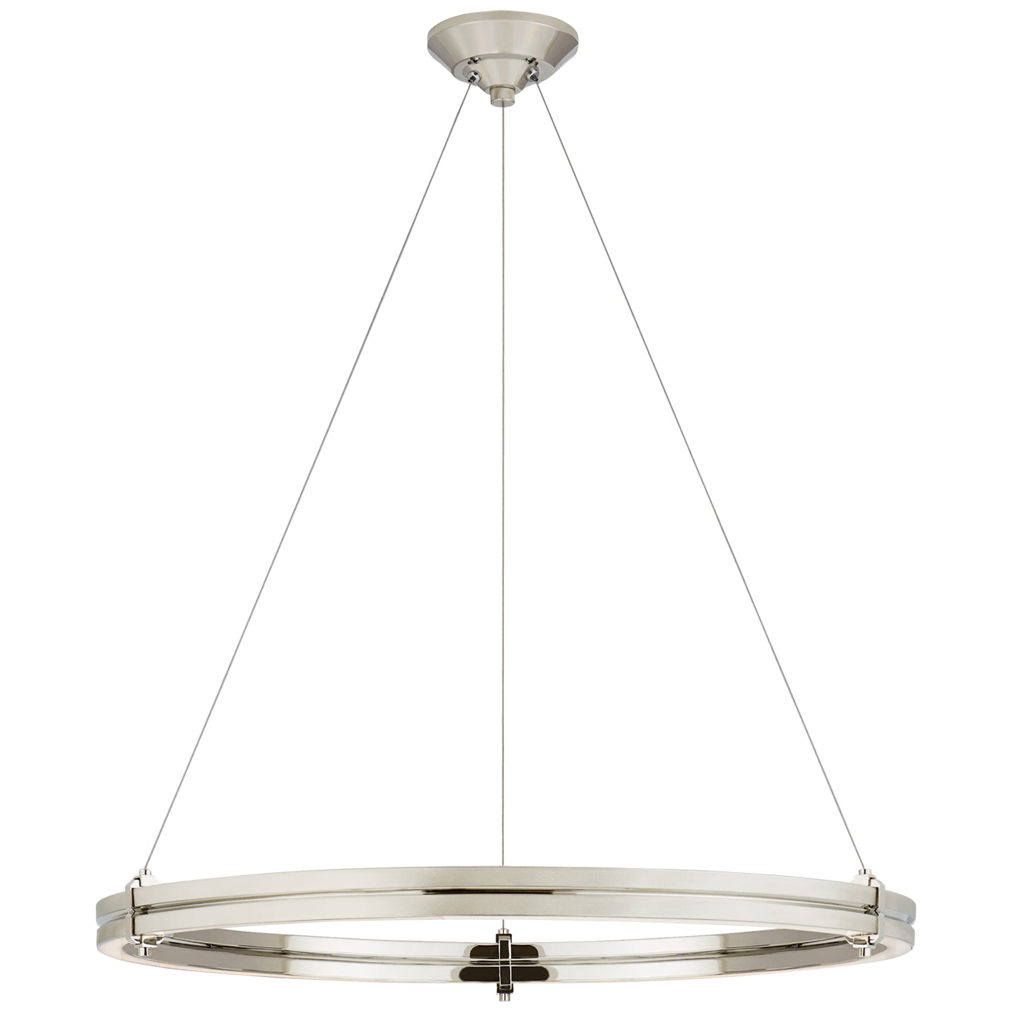 Paxton 32" Ring Chandelier in Polished Nickel. RL 5671PN