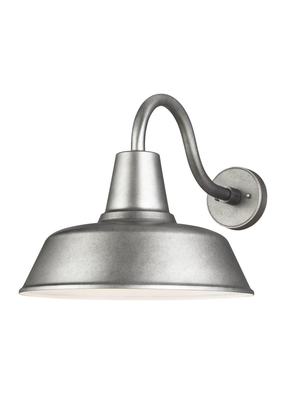 Barn Light One Light Outdoor Wall Lantern in Weathered Pewter