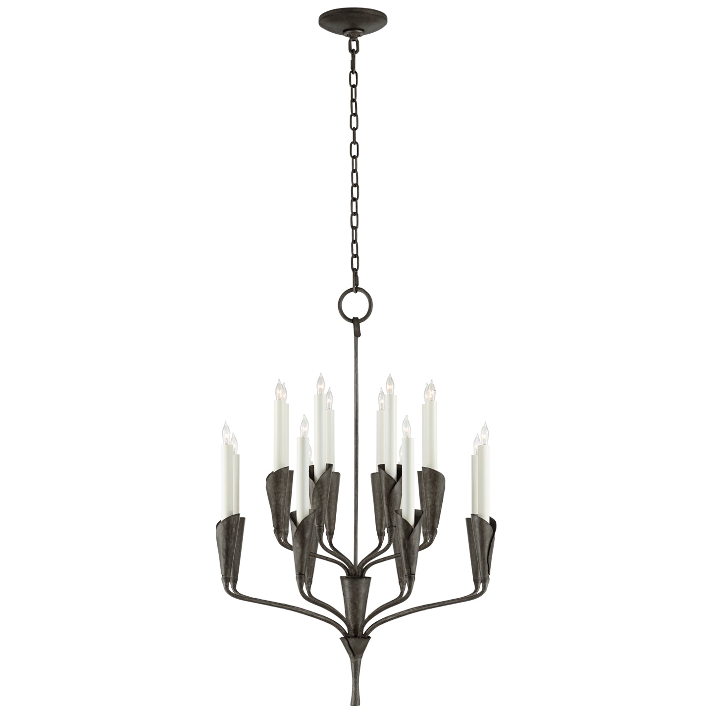 Aiden Large Chandelier in Aged Iron
